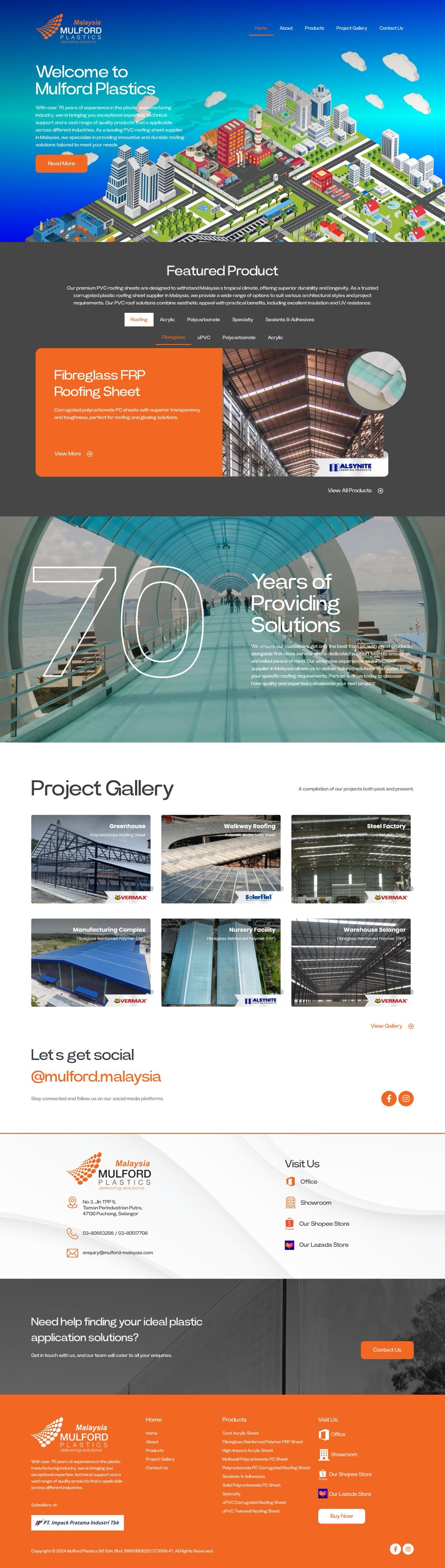 Mulford Malaysia website, designed and built by Oblique
